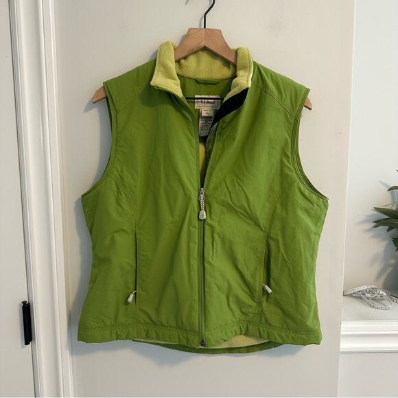 Vintage LL Bean Green Vest Jacket Large - Picture 11 of 13